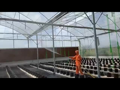 UV-Resistant Plastic Film Greenhouse with Auto Roof Vent